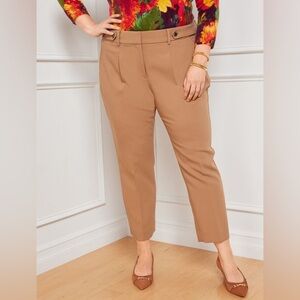 NWT Talbots Tribeca Pants Size 16 – Camel Stretch Slim Ankle Trouser